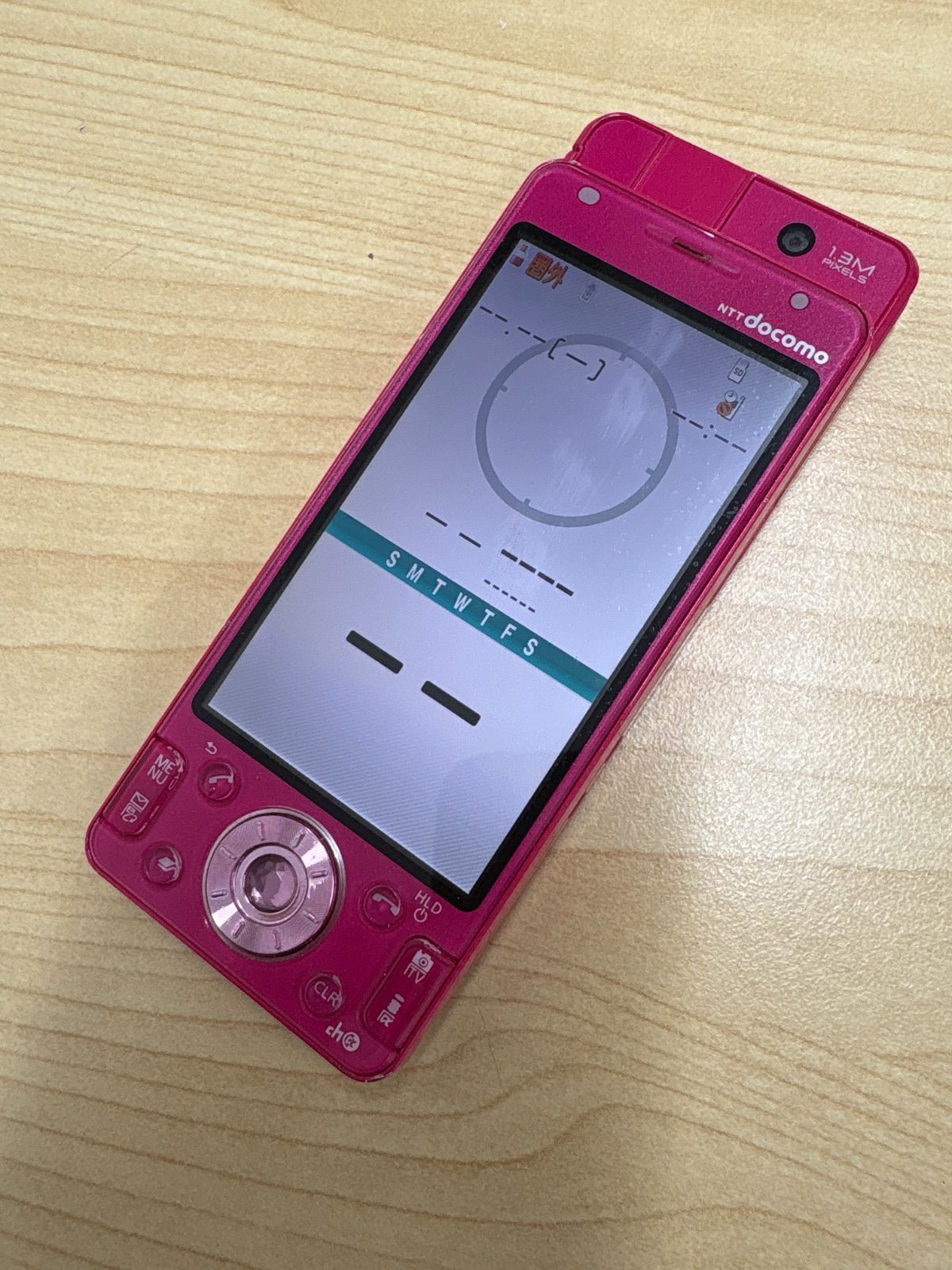NTT docomo ピンク スライド式携帯電話 P-03D - メルカリ