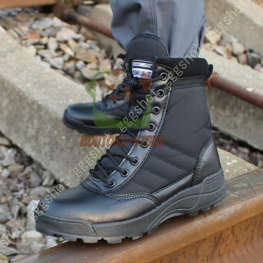 ショートブーツ ワークブーツ ミリタリーブーツ タクティカルブーツ 作業靴 カジュアルシューズ メンズ サイドジッパー 砂漠靴 戦術靴 Shoes ファッション [Taopagii] ブーツ メンズ ワークブーツ ワーク