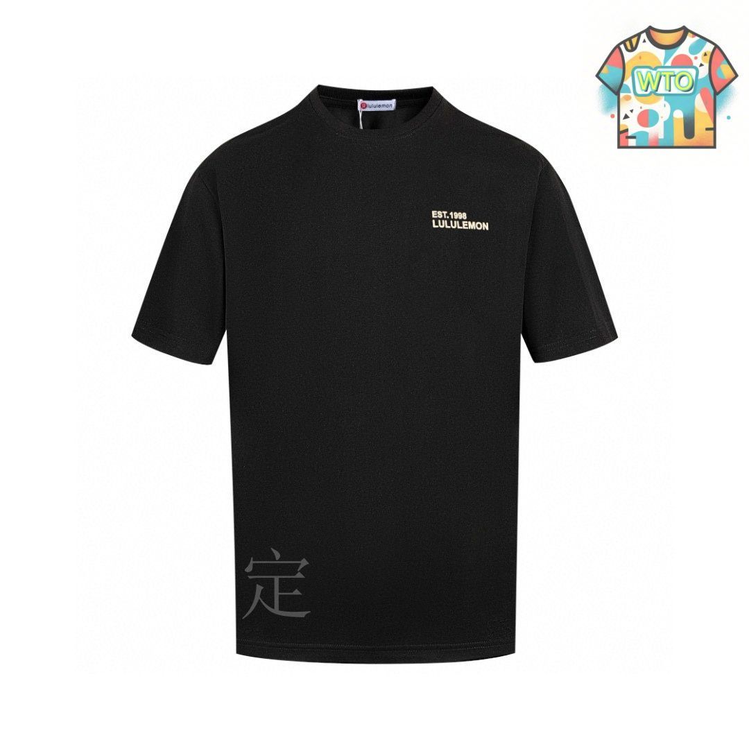 lululemon(ルルレモン) Tシャツ メンズ レディース ロゴ Ｔシャツ 半袖 カジュアル 半袖Tシャツ 送料無料 ○中古品○ ルルレモン ブラックTシャツ 新着】【中古】lululemon
