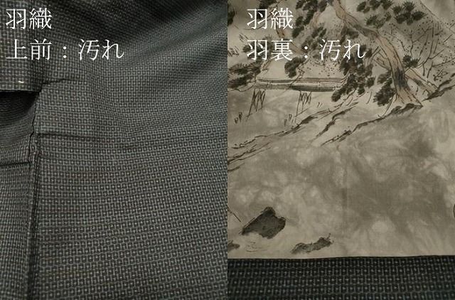 平和屋着物□男性 本場大島紬 アンサンブル 100亀甲 総詰め 正絹 逸品  