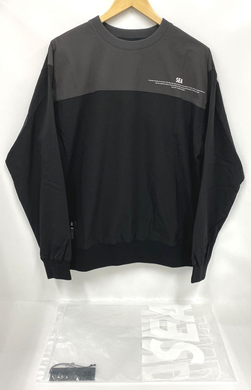 得価超激得WIND AND SEA SWITCH TECH ロンTEE BLACK トップス