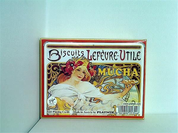 Piatnik 253546 Mucha Biscuits – Luxus-Spielkarten Mit Kunstmotiv, Hochwertige Qualität
