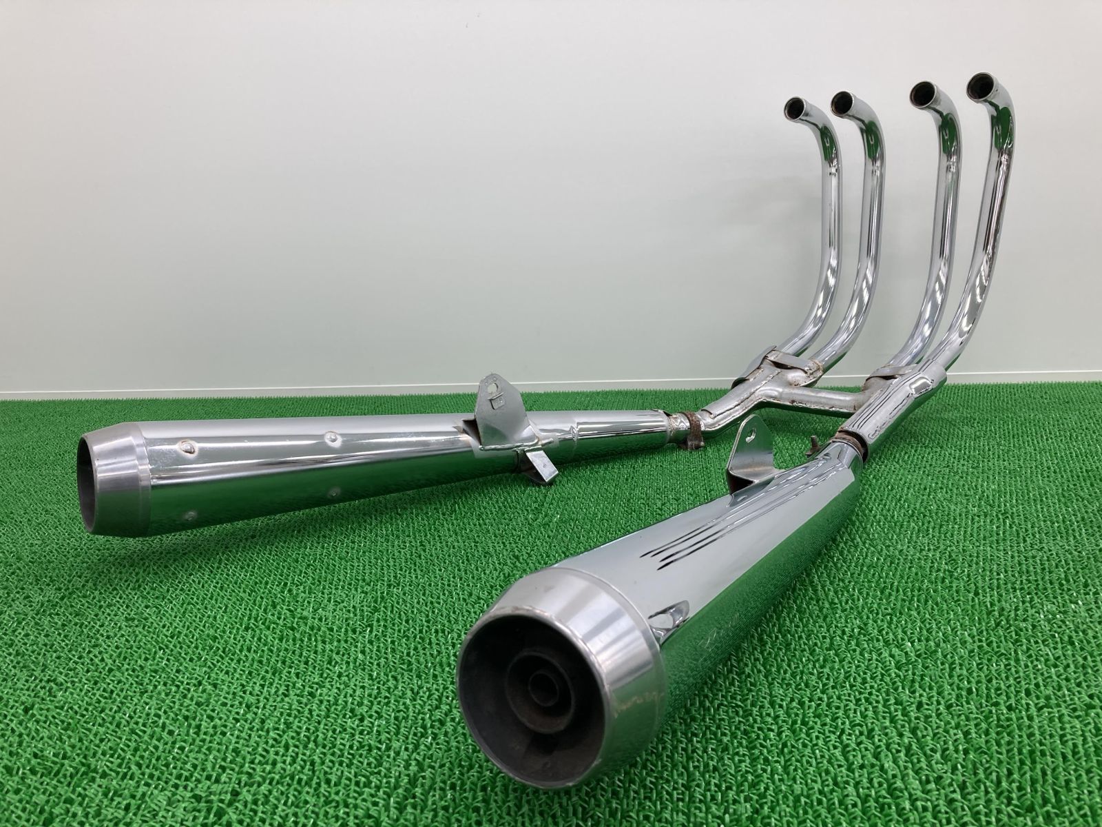 ゼファー750 ZR750C 純正マフラー フルエキ ゼファー750純正マフラーのエキパイ エキゾースト KHI k043刻印