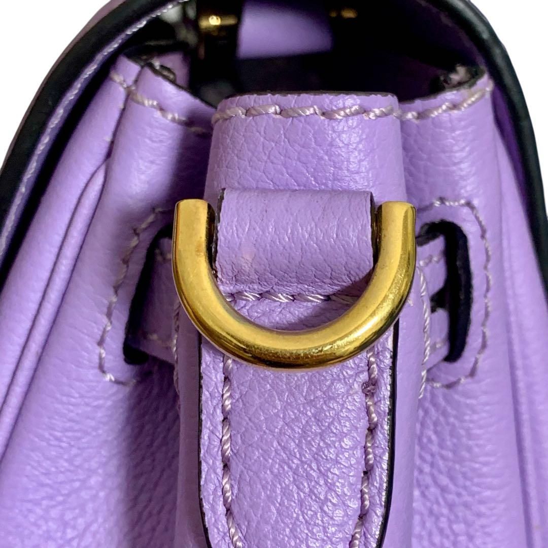 ヴェルサーチ ハンドバッグ スモール メドゥーサ メデューサ パープル