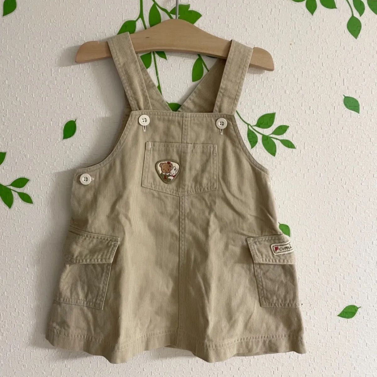 【新品未使用】ファミリア　コーデュロイ　ワンピース　ジャンパースカート　80cm ファミリア】80cm ジャンパースカート（240285） | 兵庫県西脇市