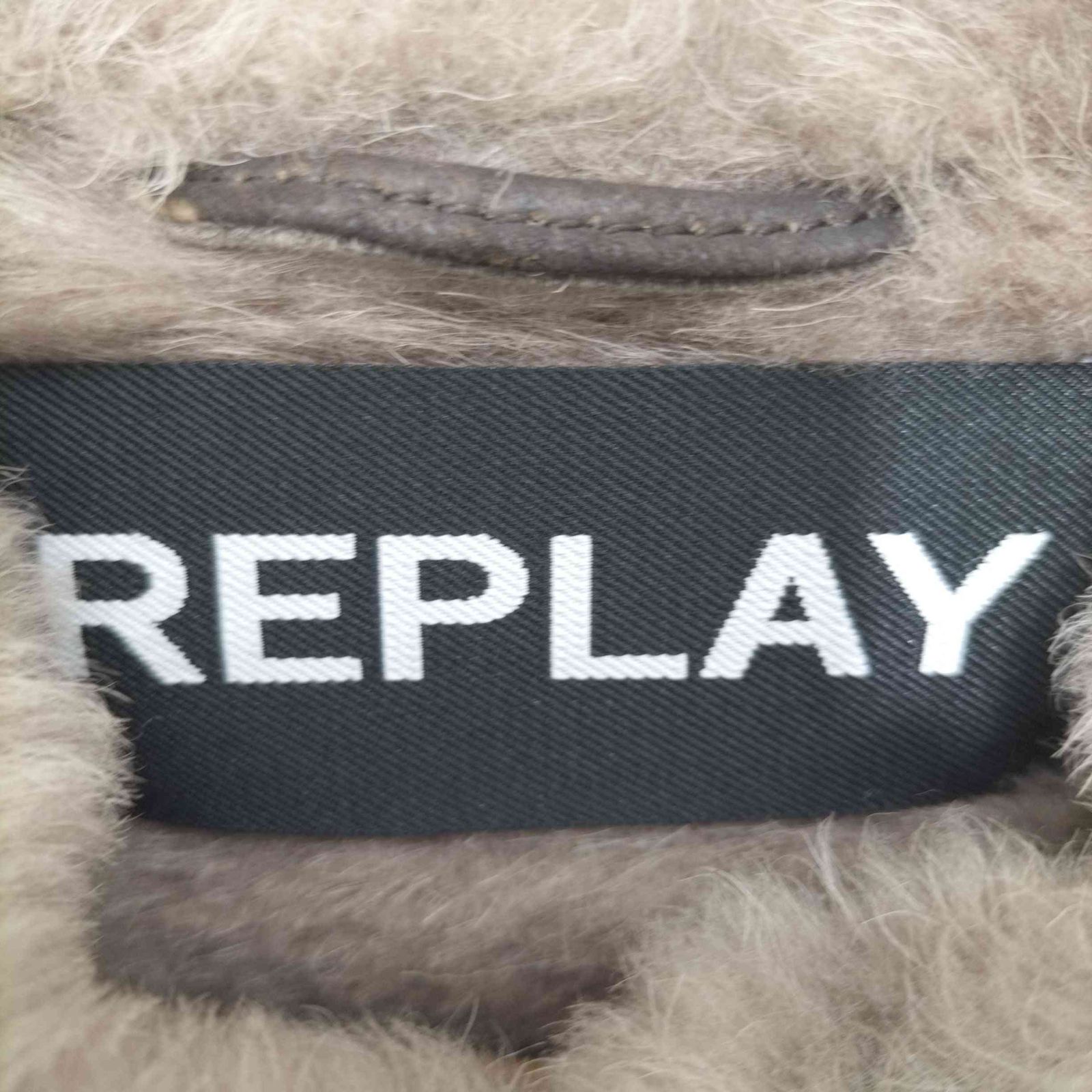 リプレイ REPLAY 裏地ファー ジップアップブルゾン レディース S 