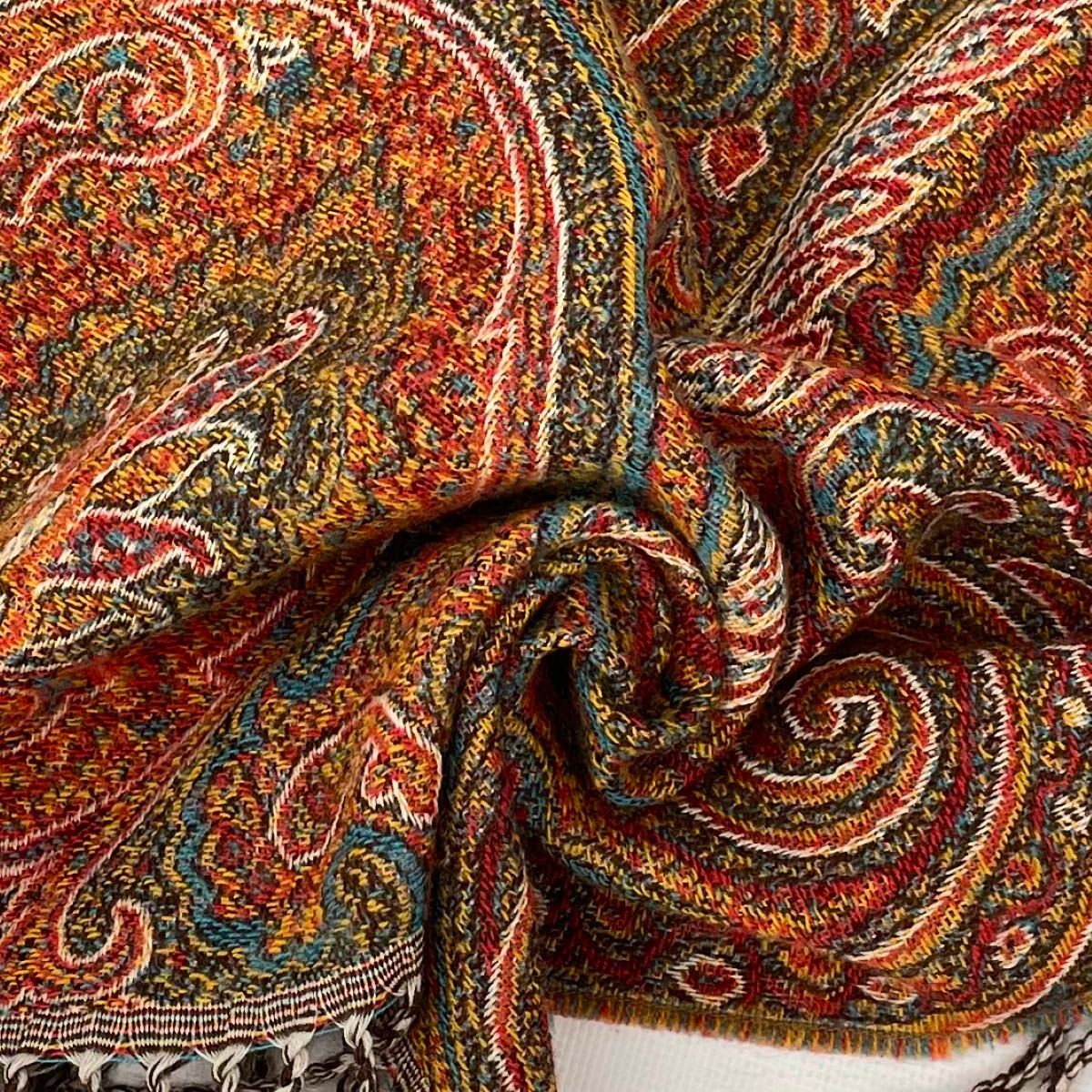 ETRO エトロ ブランケット ひざ掛け マルチカラー ペイズリー柄