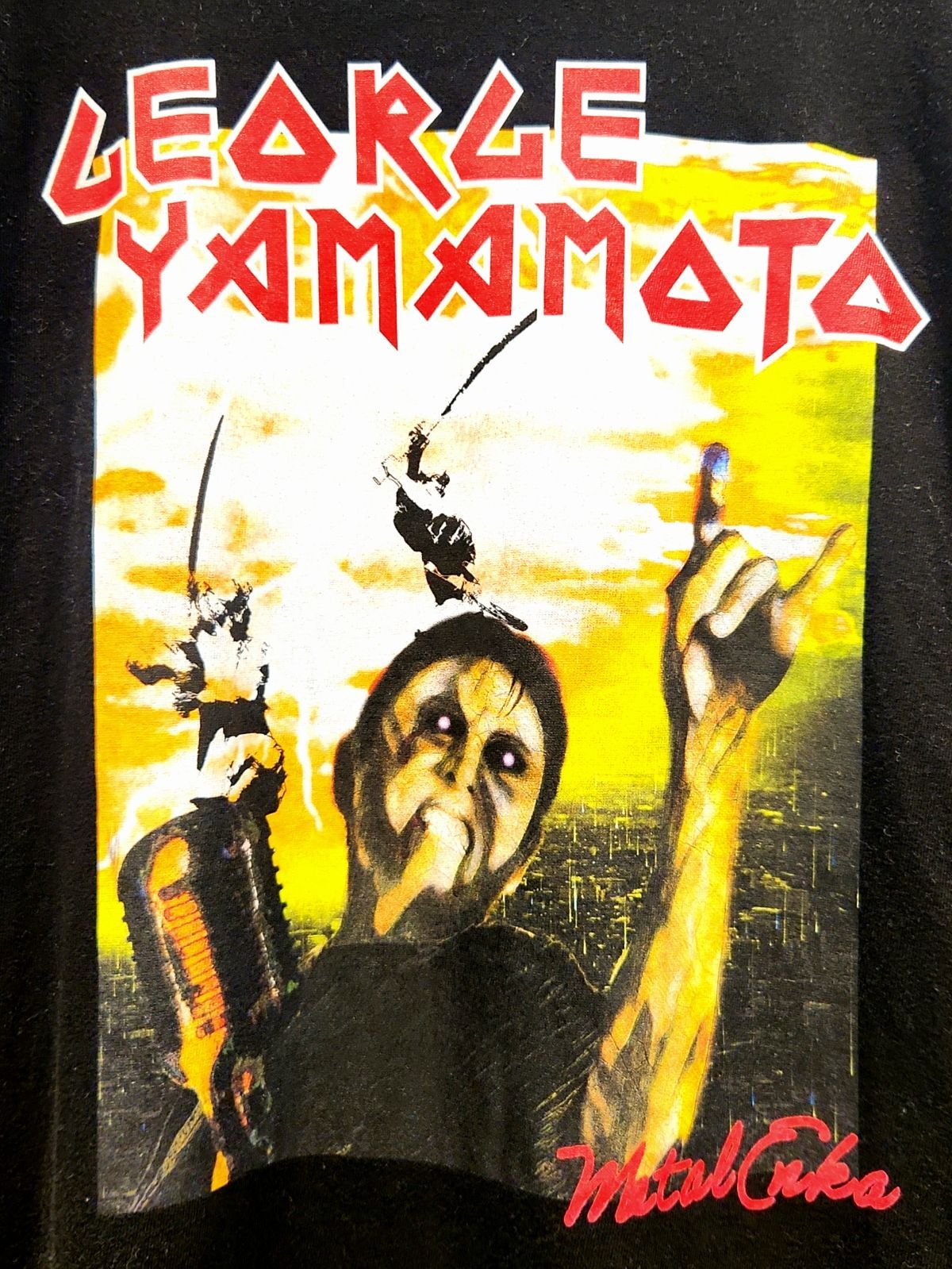 山本譲二 メタルTシャツ 50周年記念ver George Yamamoto L