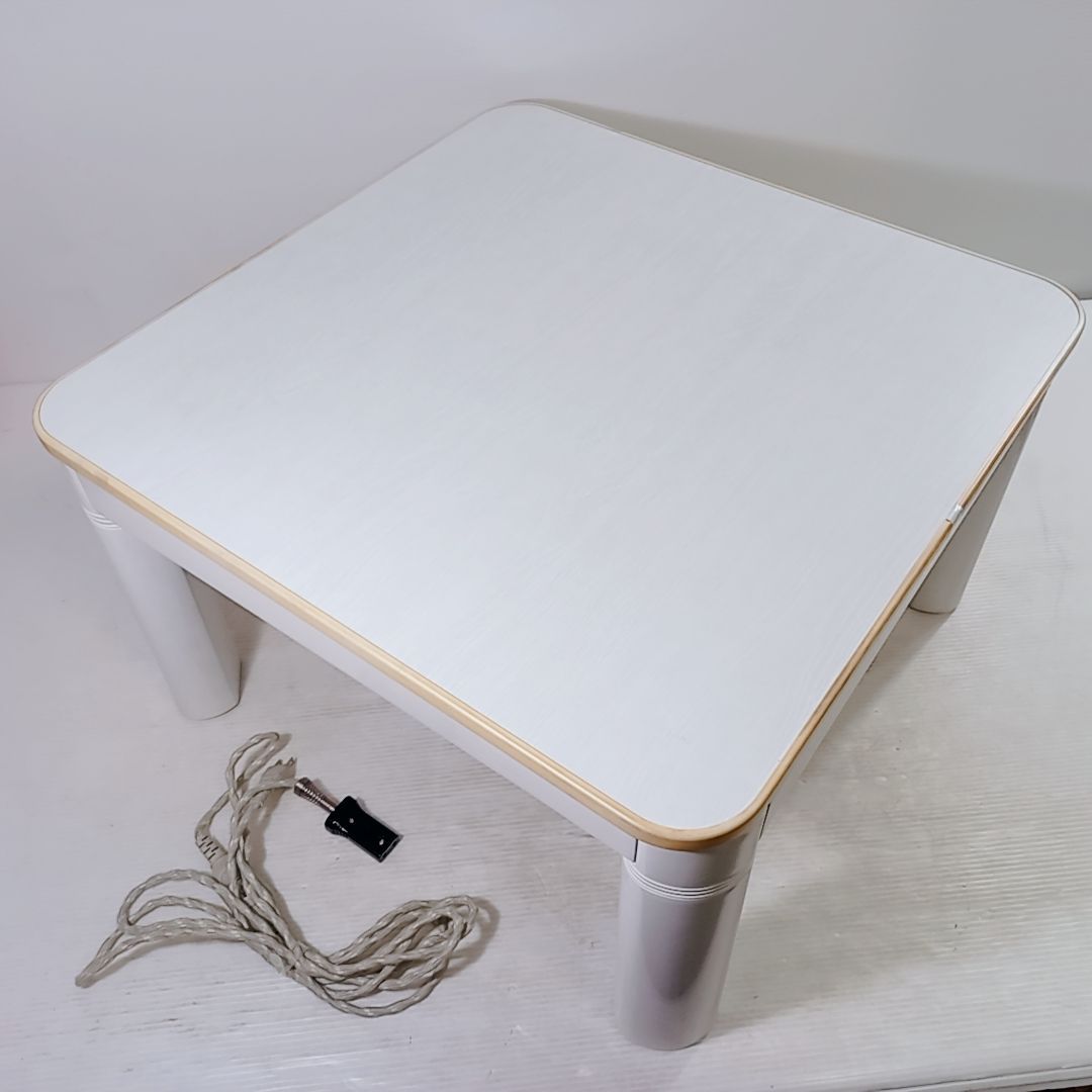 SANYO インテリアコタツ KG-FL608(W) 温風赤外線 こたつ ローテーブル