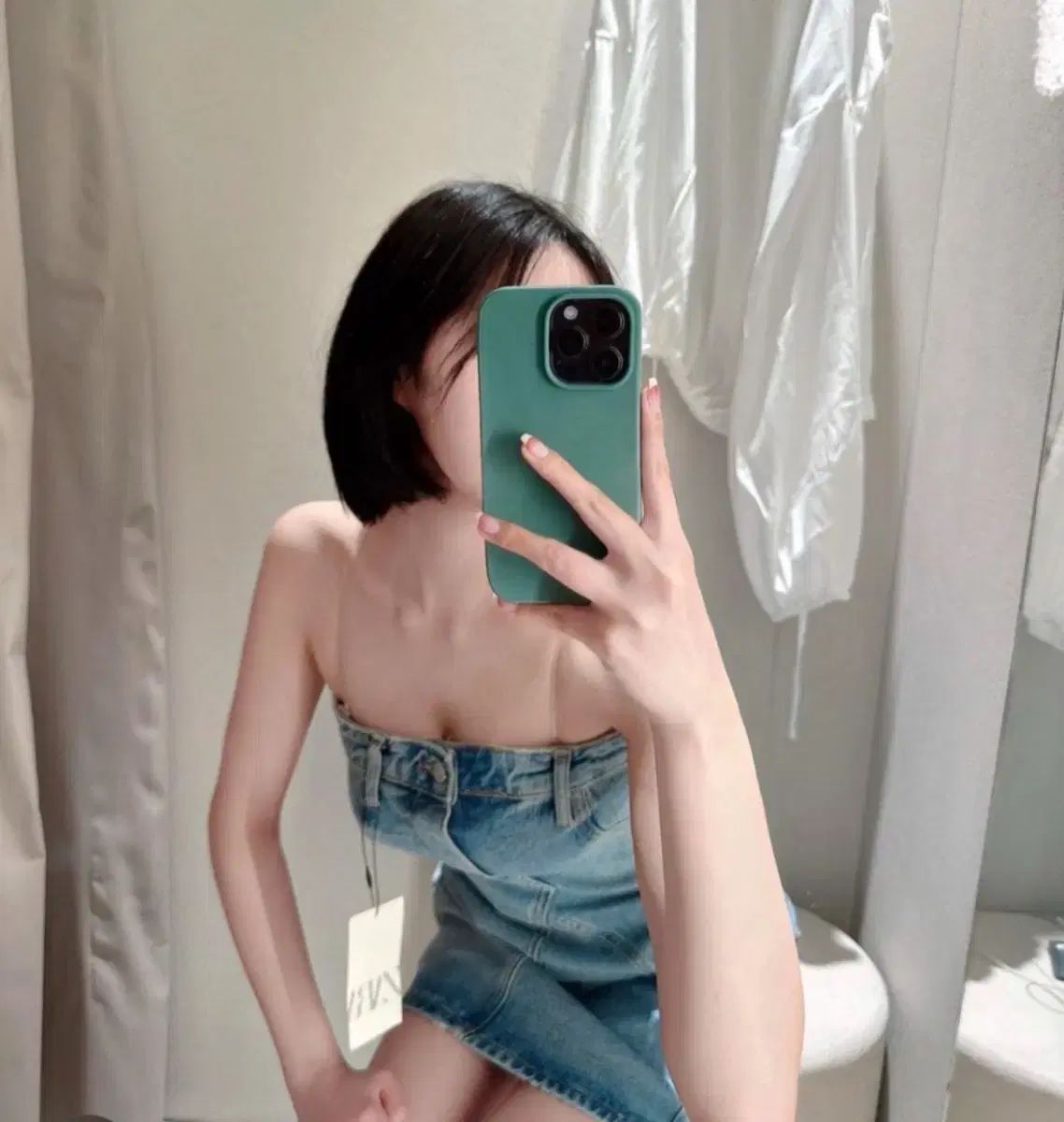 ZARA ザラ デニム トップス ワンピース