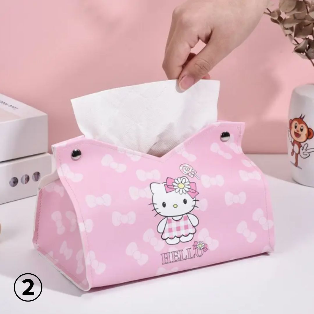 サンリオハローキティトロピカルフルーツティッシュ＆ケース