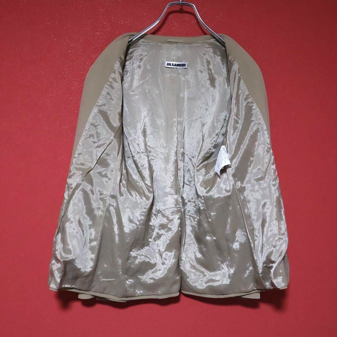 希少】JIL SANDER ポケット＆袖スリットデザイン テーラードジャケット 