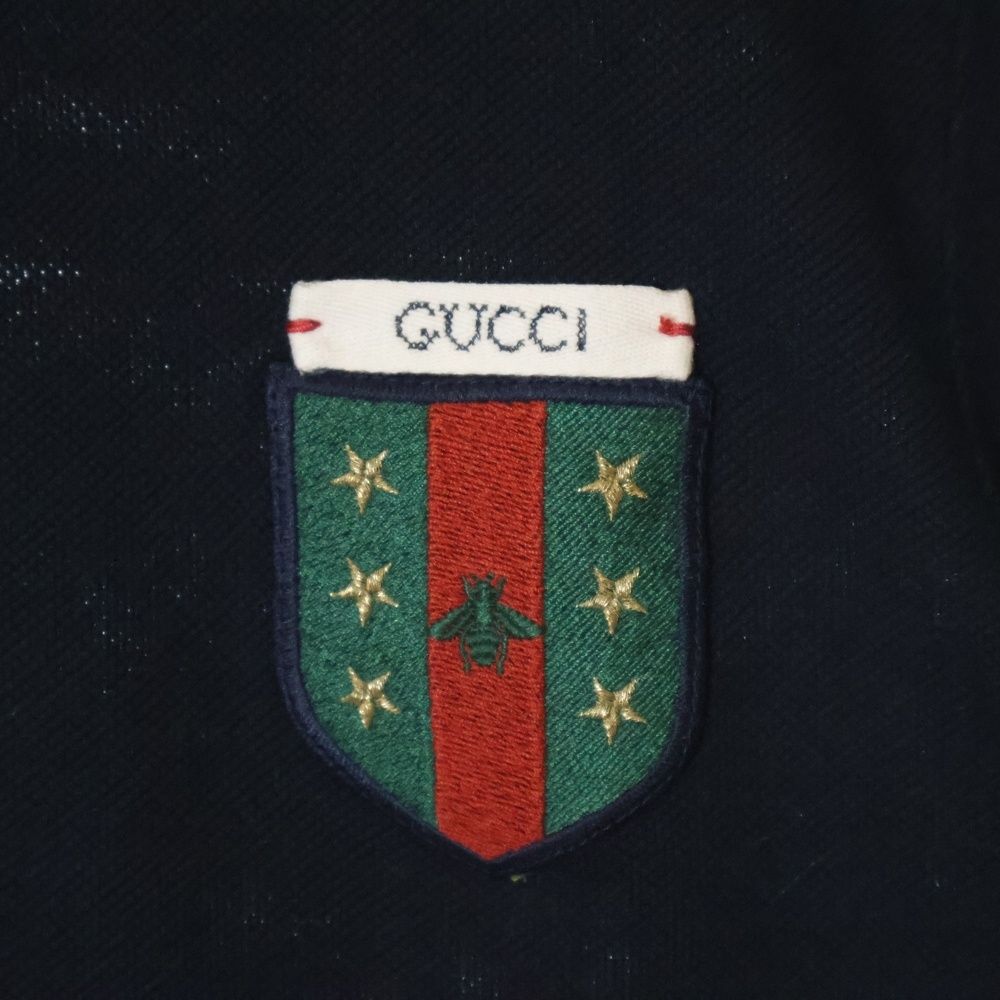 GUCCI (グッチ) S/S Polo Shirt ロゴ刺繍 半袖ポロシャツ