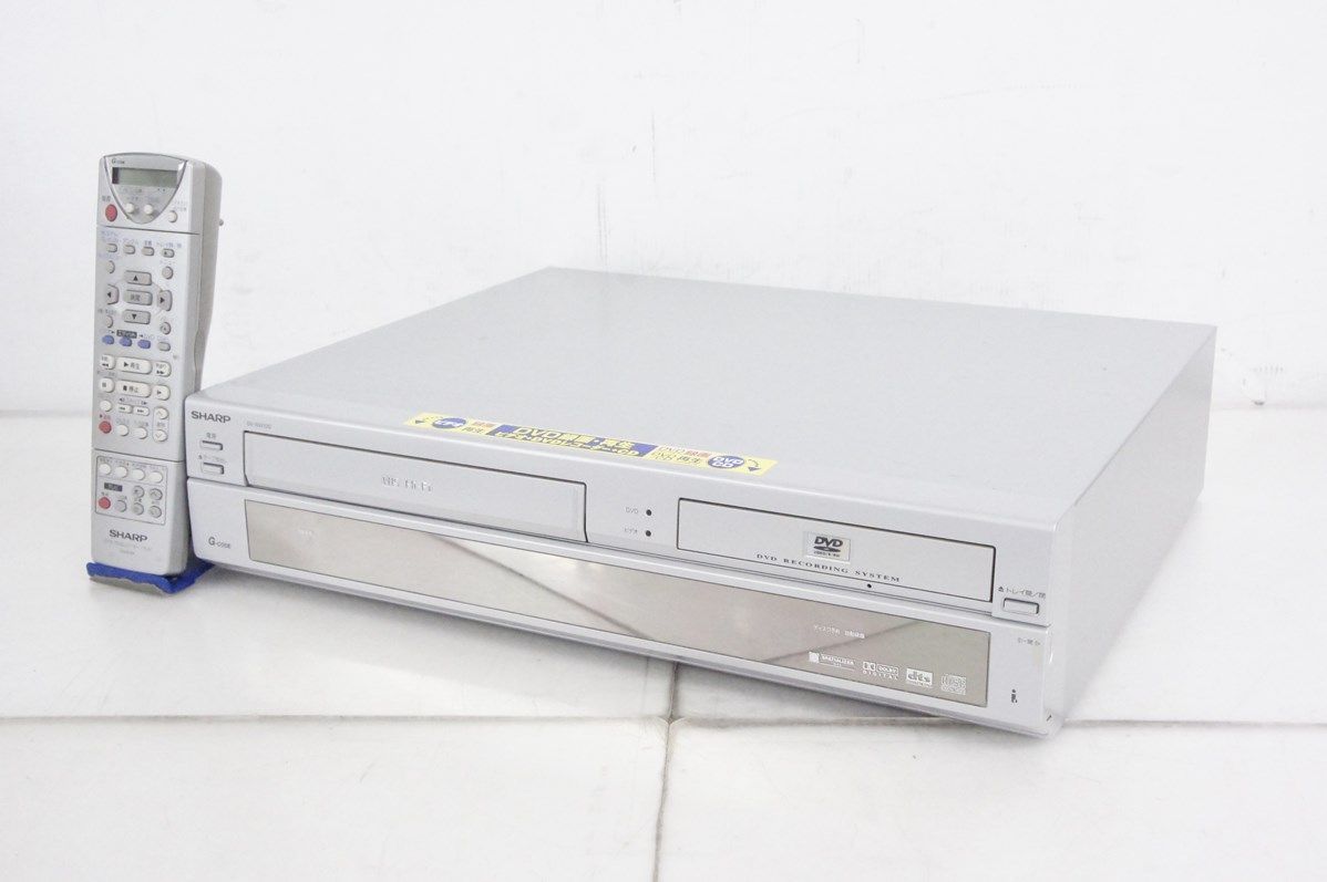 SHARPシャープ ビデオ一体型DVDレコーダー DVDレコーダー一体型VHSビデオデッキ DV-RW100 ダビング機能付