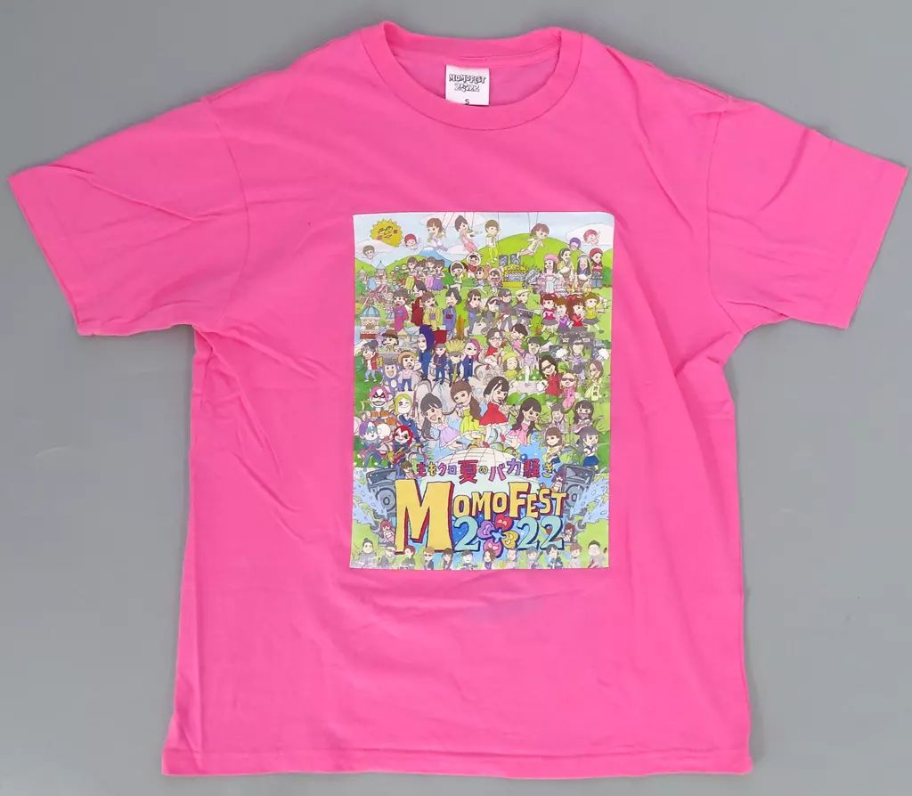 ももいろクローバー Printstar ピンク Lサイズ Tシャツ 佐々木彩夏 週末ヒロイン ももいろクローバーZ オフィシャルグッズ大百科