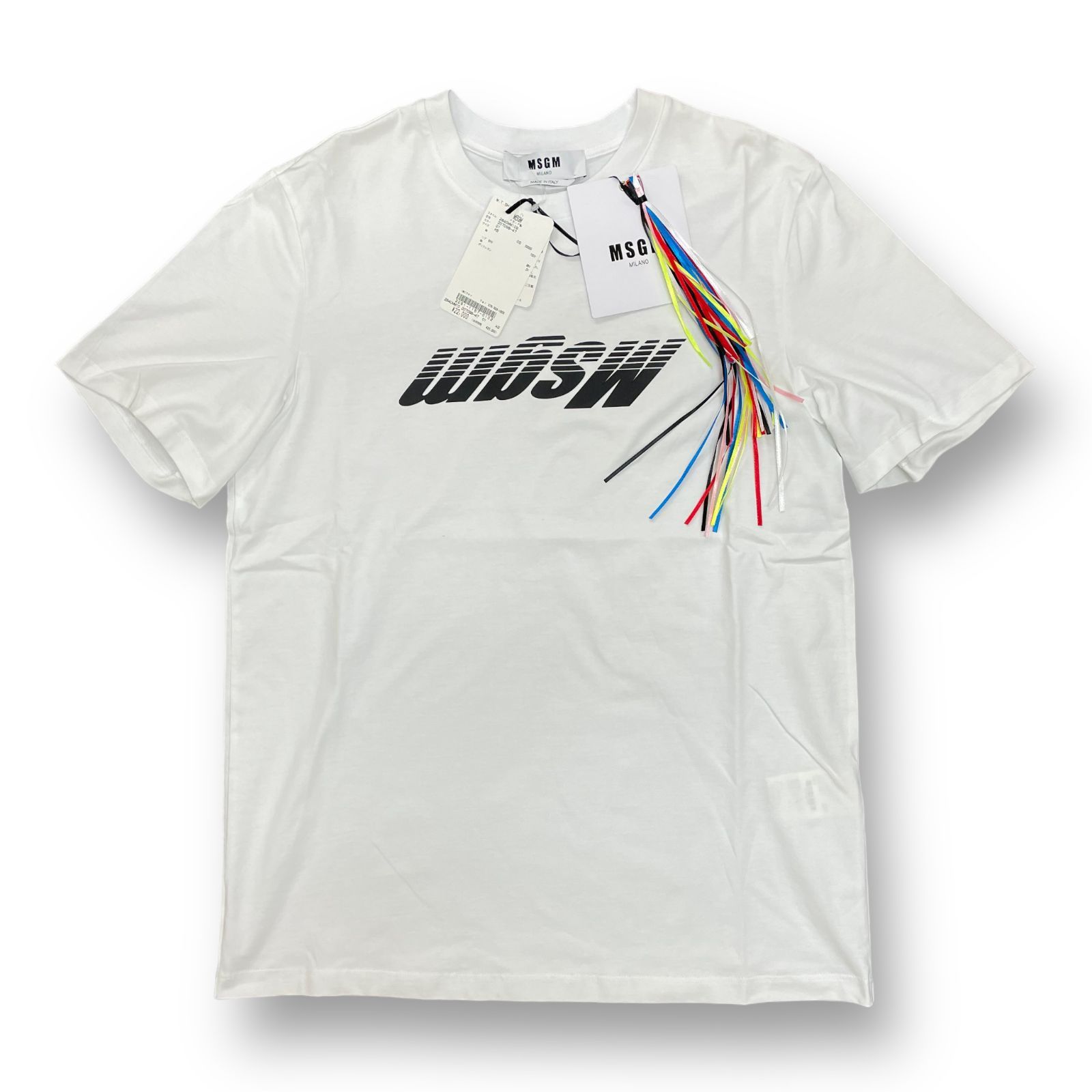 定価22000円 国内正規 未使用 MSGM LOGO REVERSE T-SHIRT 逆ロゴ 