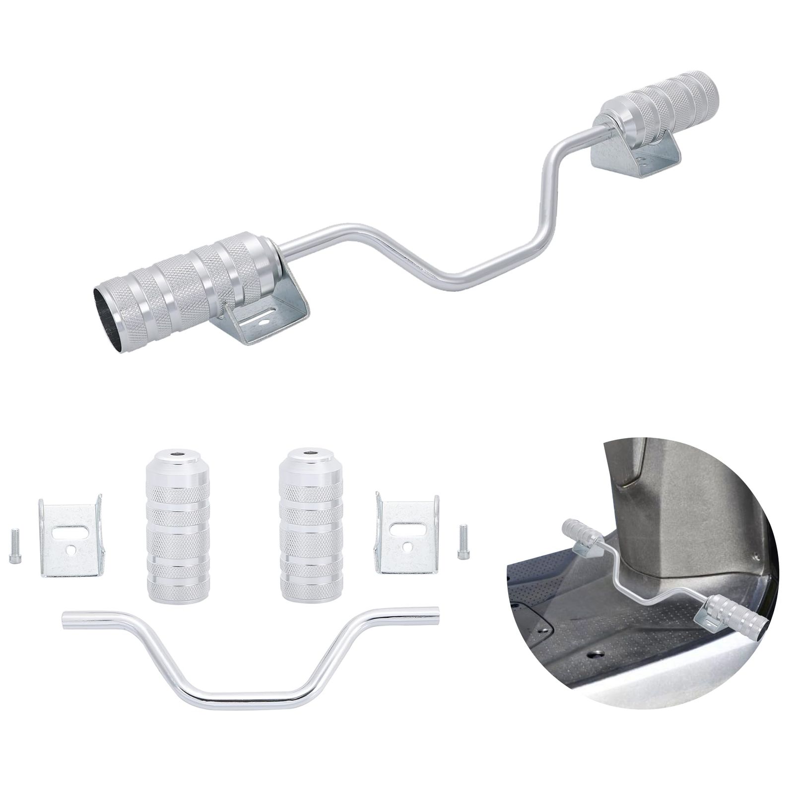 アルミ ステップバー スクーター ズーマー X アドレス V100 V125