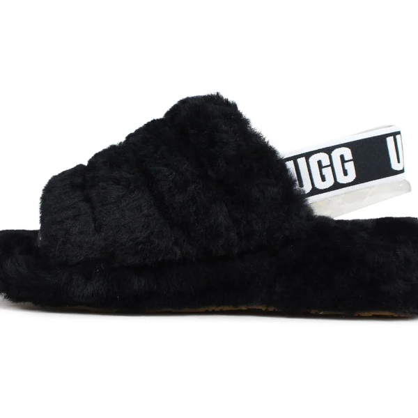 【9月末より順次発送予定】アグ UGG フラッフ イヤー スライド  サンダル UGG アグ サンダル ムートン フラッフ イヤー スライド レディース WOMENS FLUFF YEAH SLIDE ブラック チャコール