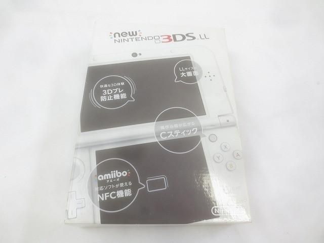 品 ゲーム ニンテンドー3DS LL 本体 RED-001 パールホワイト 動作品 き