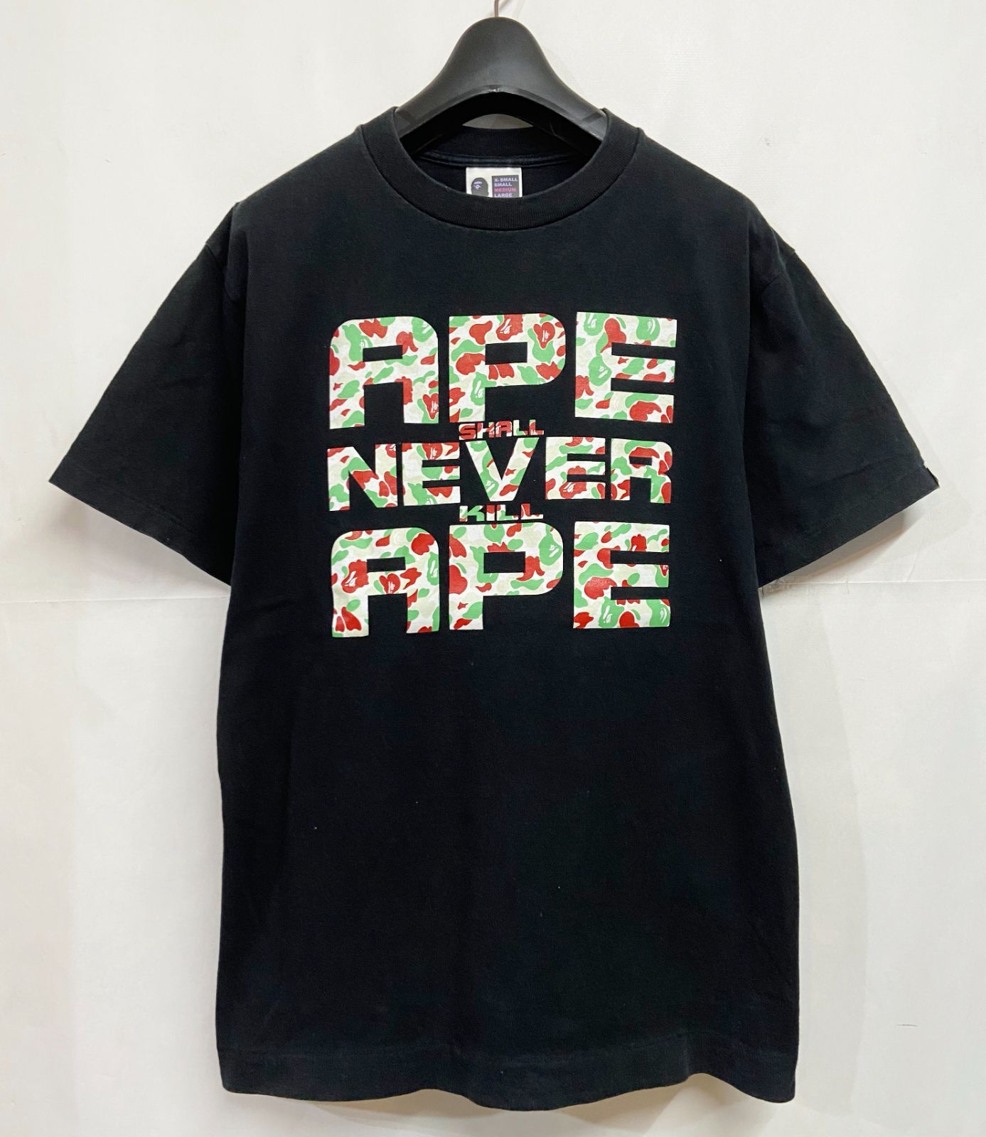 A BATHING APE｜アベイシングエイプ エイプカモ APE SHALL NEVER KIILL APE Tシャツ BAPE ベイプ