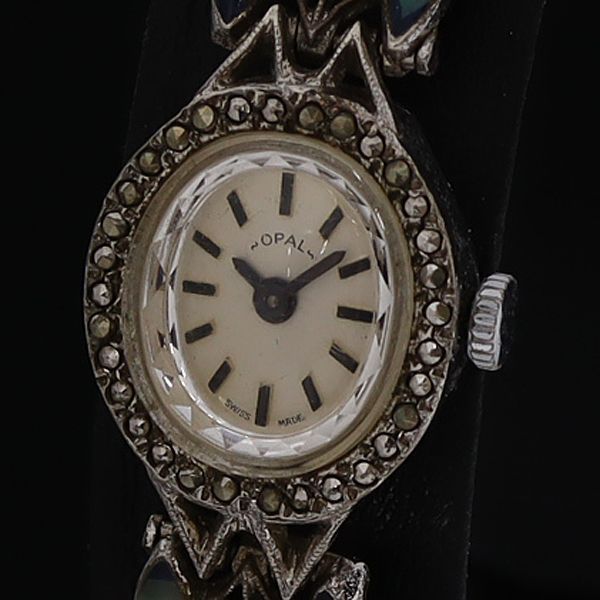 ブレスウォッチ　シルバー　手巻き　時計時計の大きさ教えて頂けますか