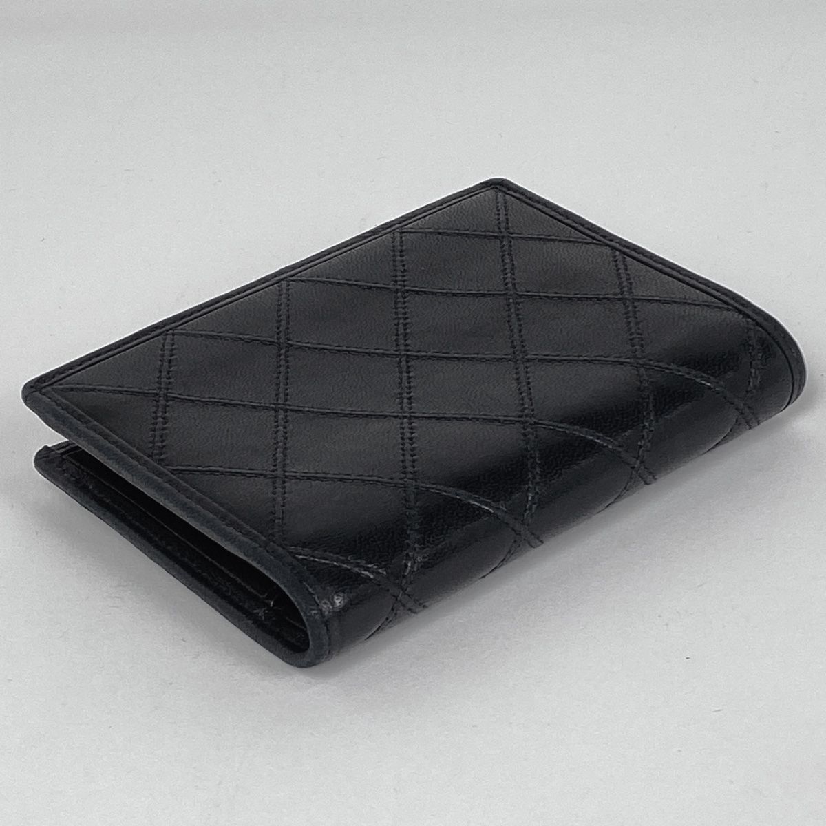 【美品】CHANEL シャネル ビコローレ ココマーク 二つ折り財布 ブラック シャネル CHANEL ビコローレ 二つ折り財布 ココマーク 二つ折り