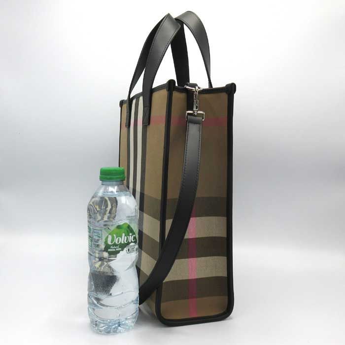 【現行・未使用級】バーバリー トートバッグ デニー チェック 2way ブラウン 現行・未使用級】バーバリー トートバッグ デニー チェック 2way