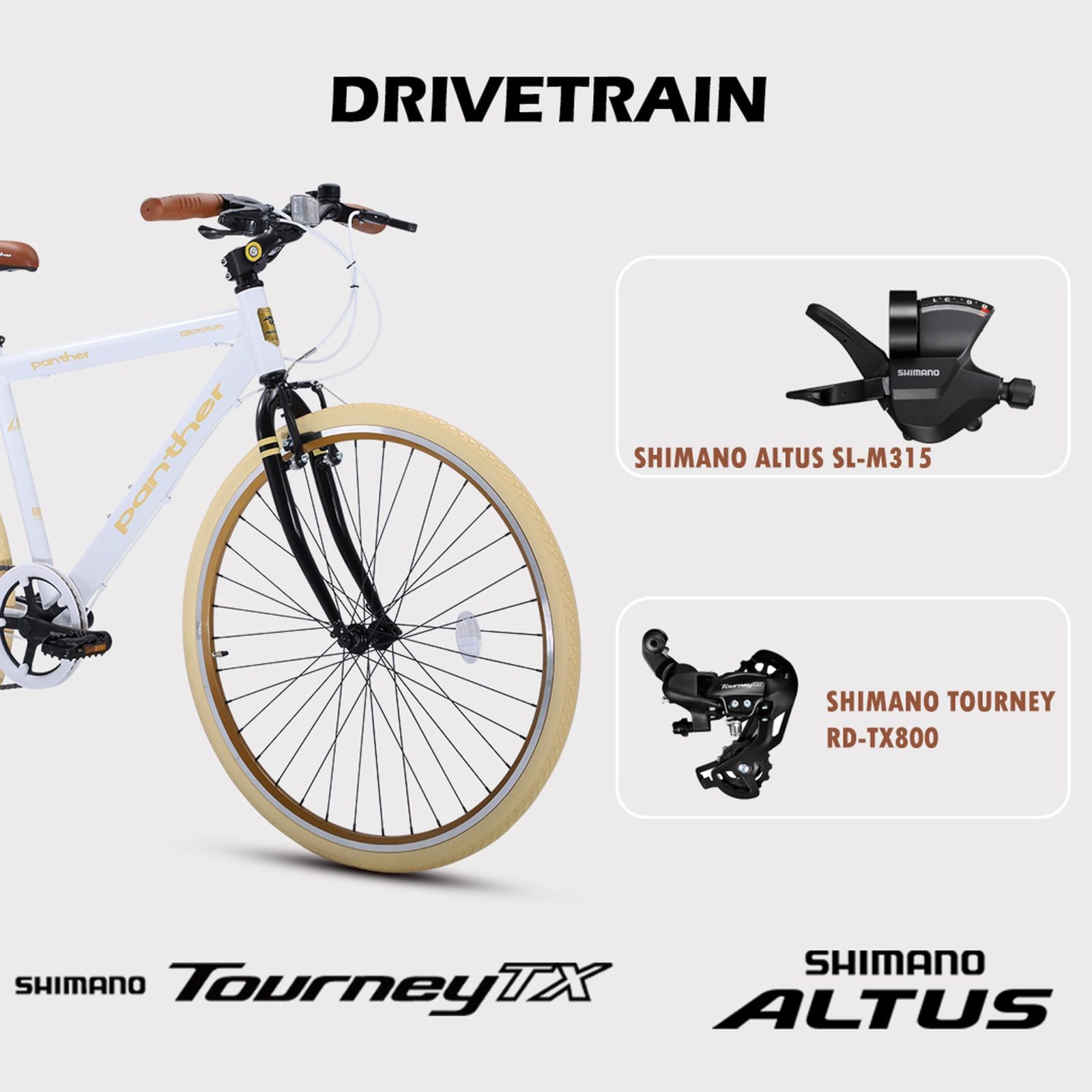 クロスバイク 26inch 軽量アルミ製 シマノ SHIMANO 外装8段変速