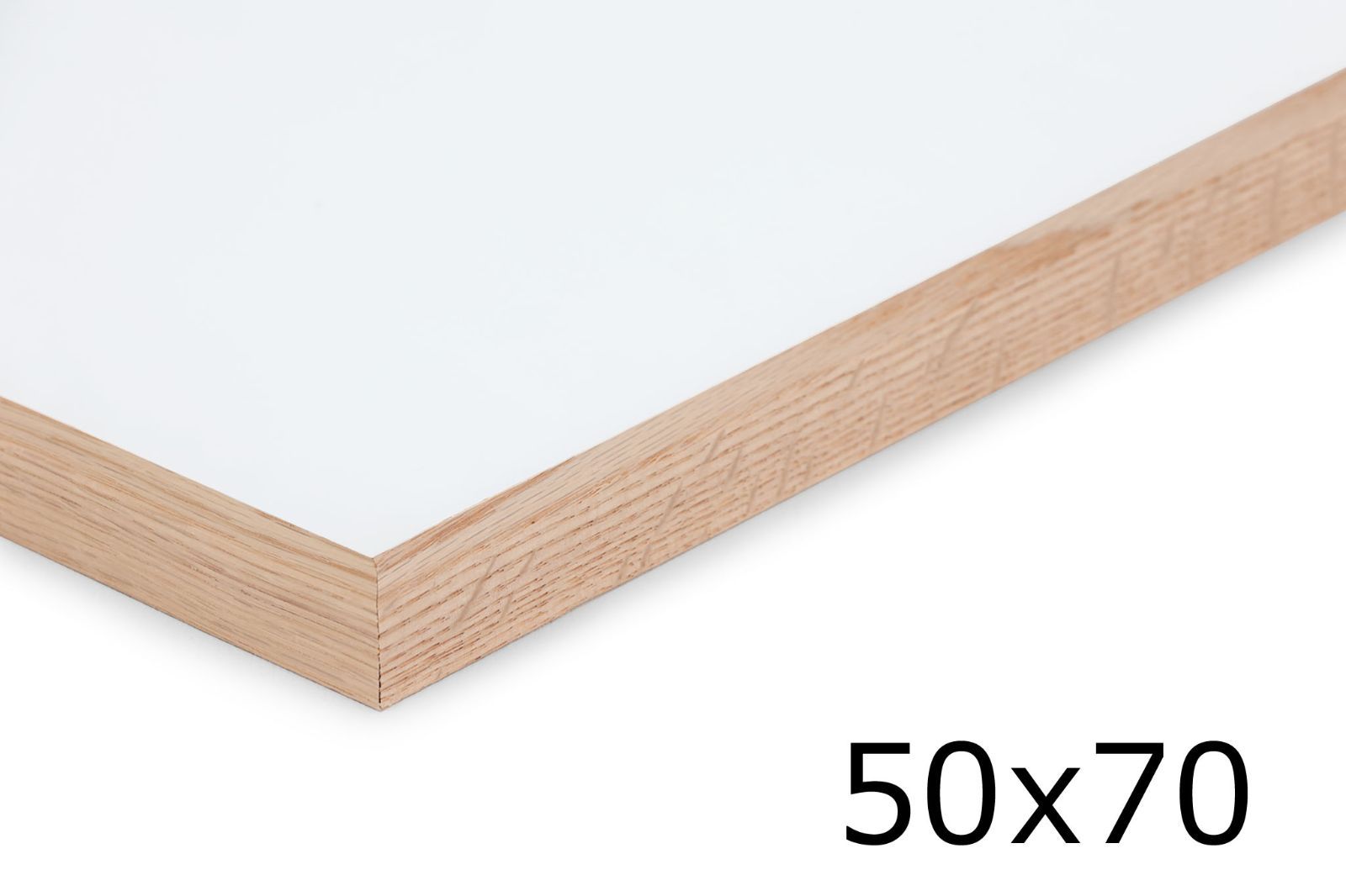 オーク無垢材 フレーム幅の細いポスターフレーム|額縁 50×70cm|141xEL-OAK-50x70