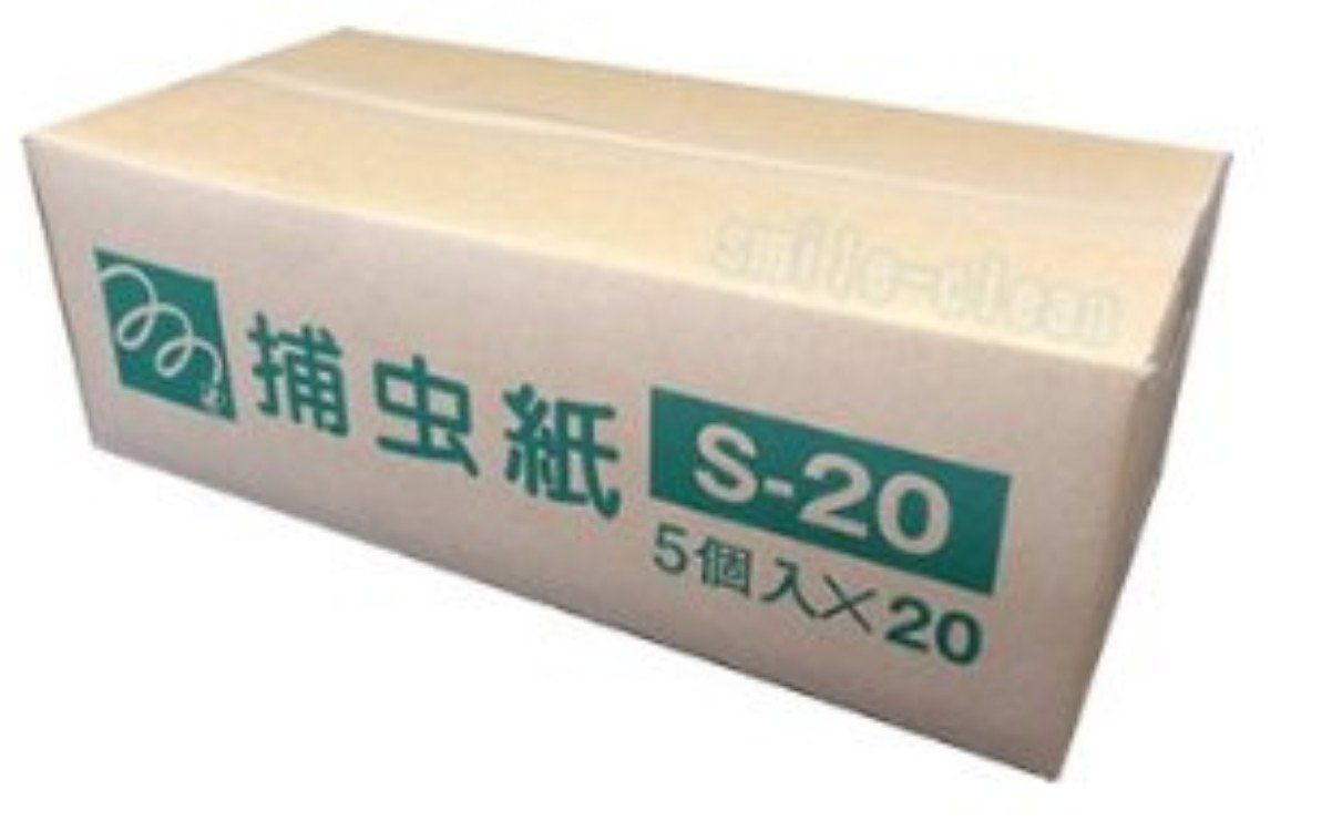 ムシポン捕虫紙 S-20 1ケース5個×20小箱
