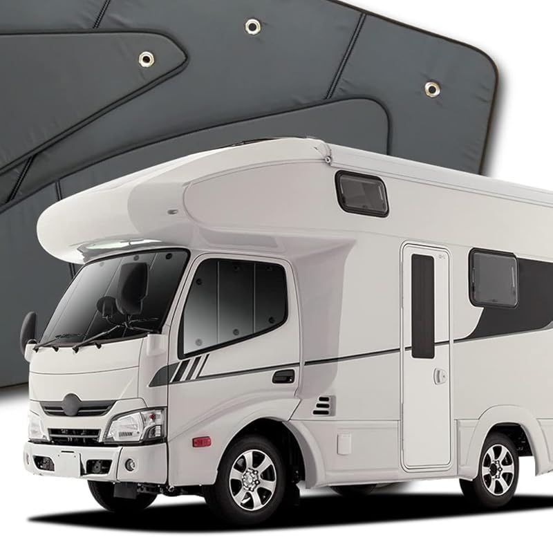 カムロード/ダイナカーゴ Y200系 標準幅 [H11.05～] カーテン サンシェード 車中泊 グッズ プライバシーサンシェード フロント用 対応 『01s-a062-fu』 1