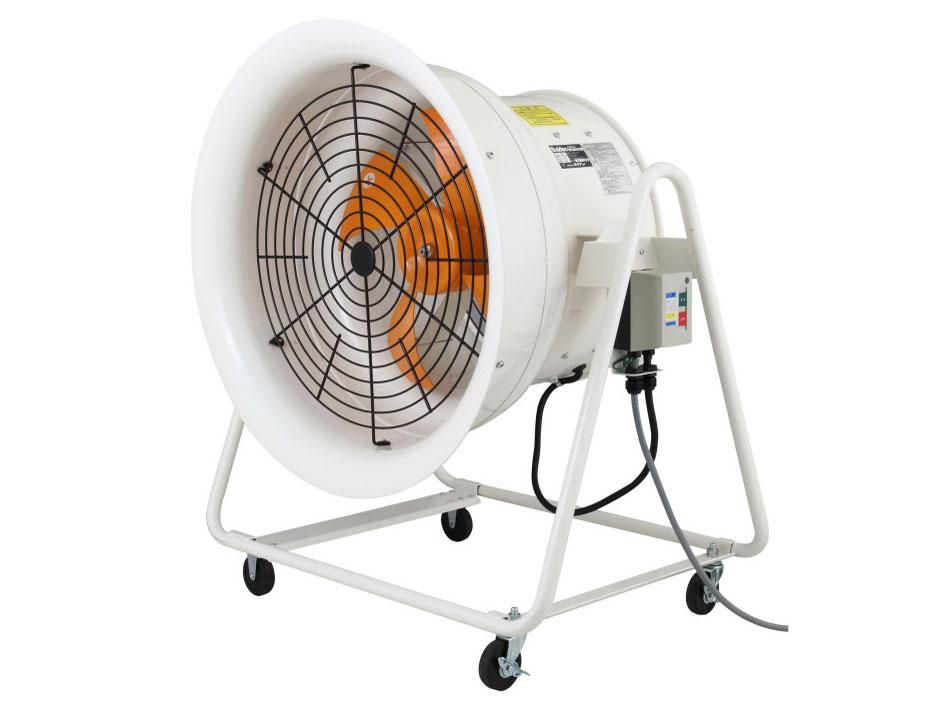 2営業日で発送 Suiden 送風機 こでかファン ハネ径500mm 低騒音 省エネタイプ 三相200V 角度調節 4輪キャスター付 SJFT504A3 3065