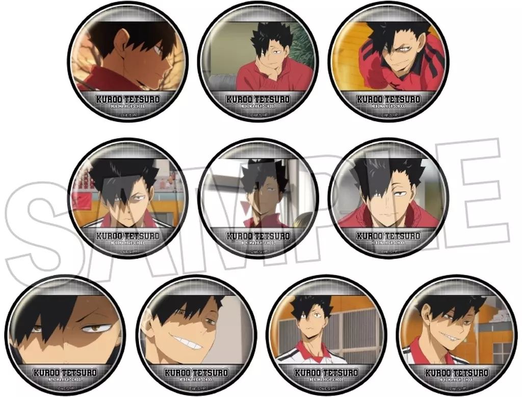 ハイキュー 黒尾鉄朗 缶バッジ 休憩 50点セット グッズ-バッチ