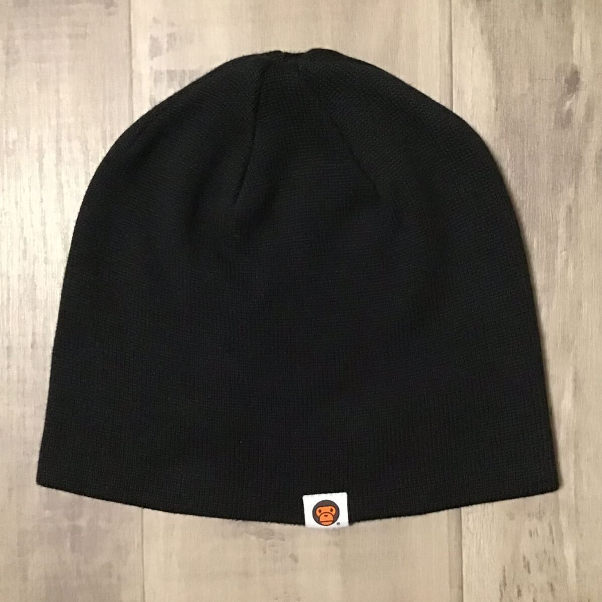 APE HEAD マイロ ニット帽 black a bathing ape BAPE エイプ ベイプ アベイシングエイプ ニット キャップ knit cap beanie milo NIGO