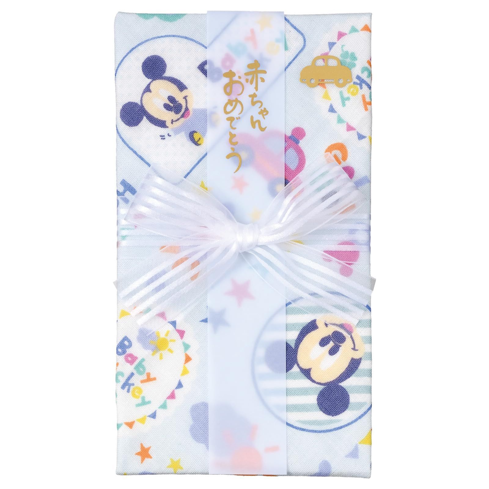出産祝い 祝儀袋 デザイン ガーゼ ハンカチ ディズニー 金封 ミッキー マルアイ キ D 10 B