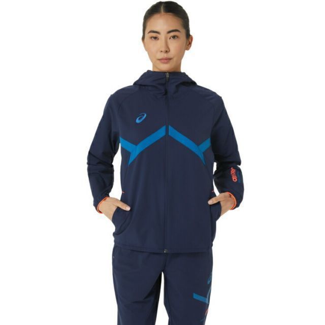 asics アシックス A-I-M STRETCH CLOTH HOODY ミッドナイト L 2032C773 400 | スポーツ レディース L マルチカラー 服 衣類 衣料品ウェア ウエア フィットネスウェア アウター ストレッチクロス フーディー