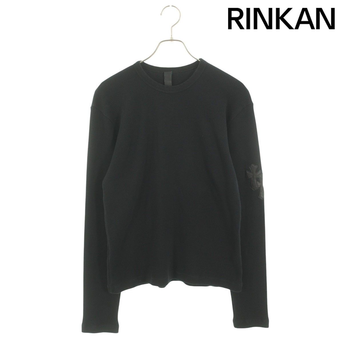 クロムハーツ クロスパッチ付きサーマル長袖カットソー メンズ M