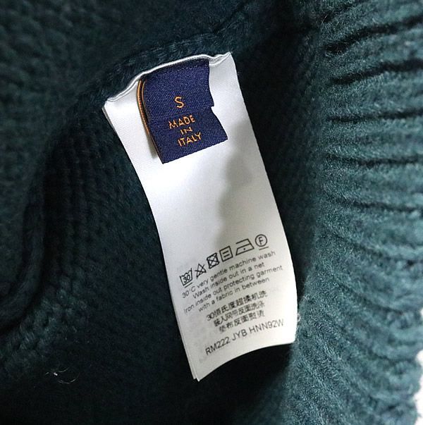 銀座店 SALE ルイヴィトン ヴァージルアブロー ハンドメイドニット S