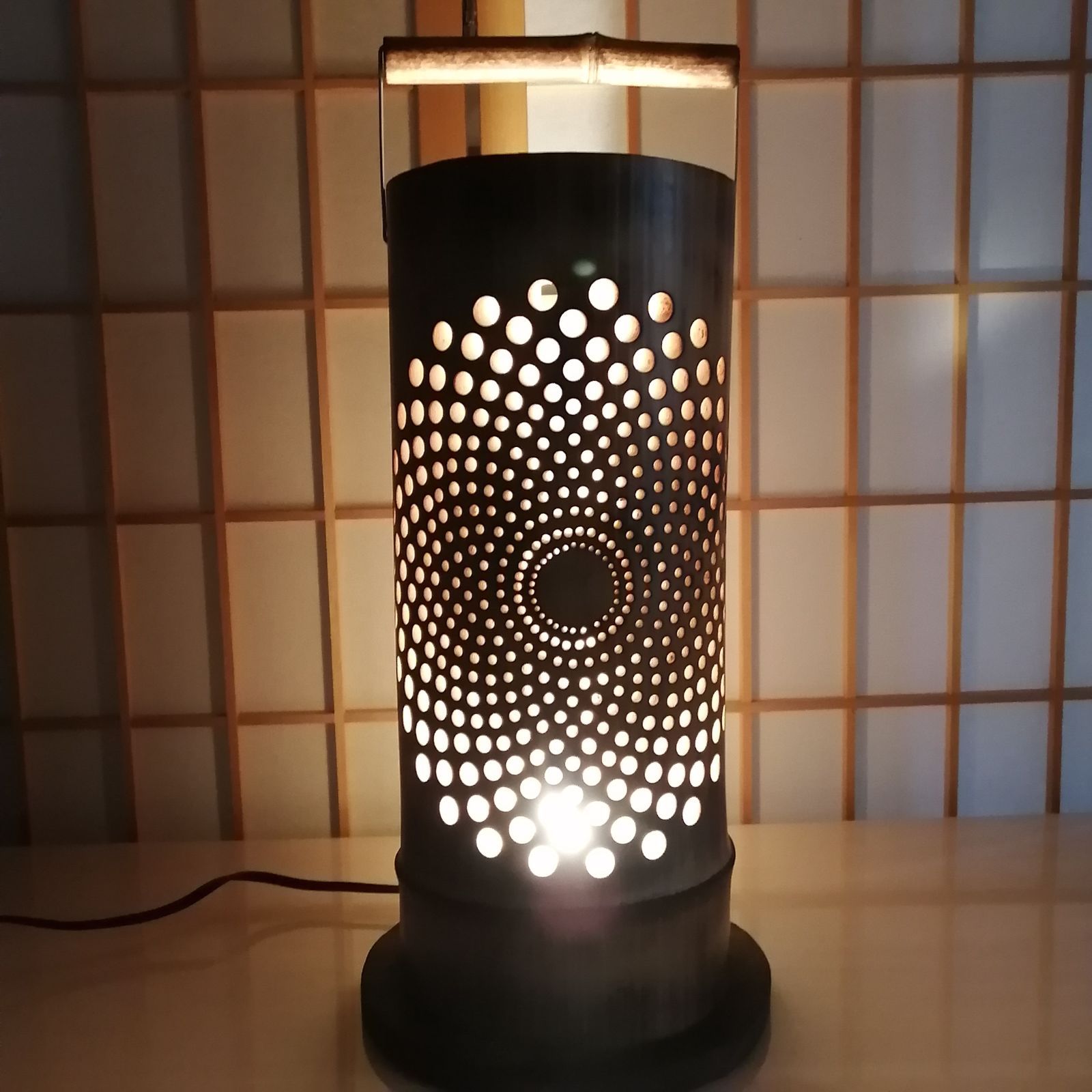 癒し灯火 　竹行灯 　No23263 癒し灯火 竹行灯 No23263