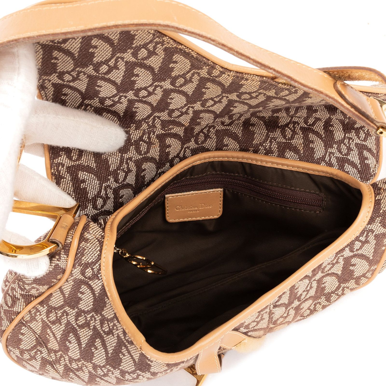 ディオールサドルオブリーク茶色ディオリッシモ オブリーク