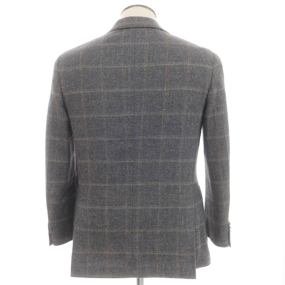 中古】ラルディーニ LARDINI ウールコットンリネン チェック
