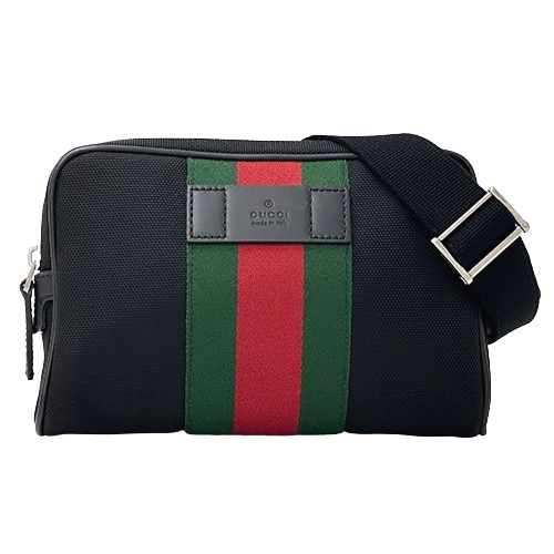 グッチ GUCCI バッグ メンズ ブランド ボディバッグ ウエストバッグ シェリー ナイロン ブラック 630919 黒 ミニバッグ 小さめ おしゃれ