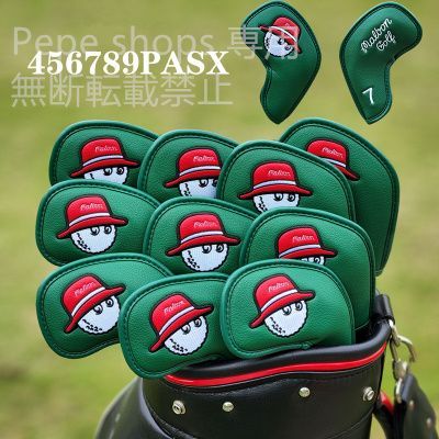 大人気新品10点セット】Malbon Golf マルボンゴルフ アイアンカバー グリーン - メルカリ