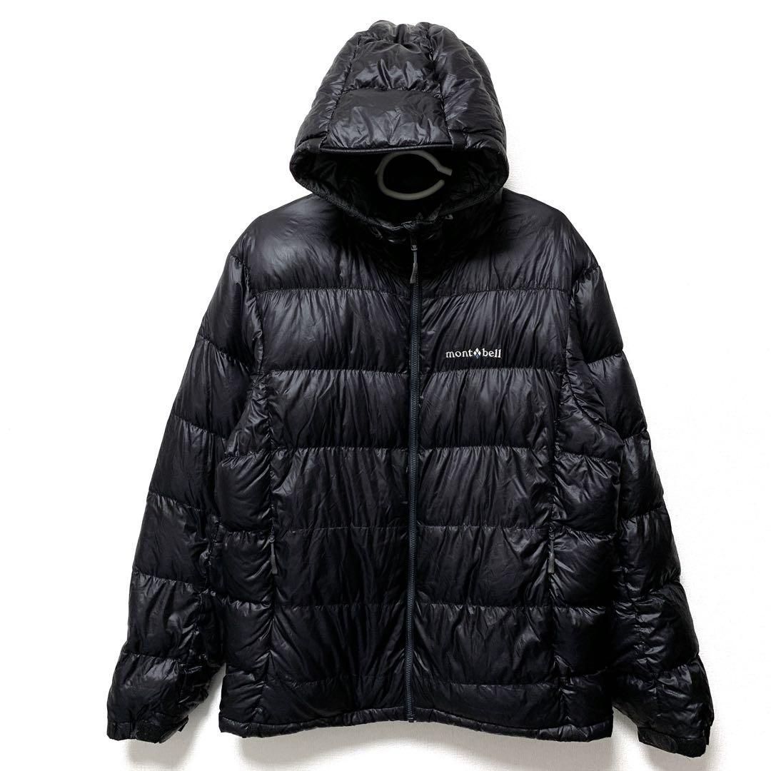 montbell フード付きダウンジャケット ブラック パーマフロスト S