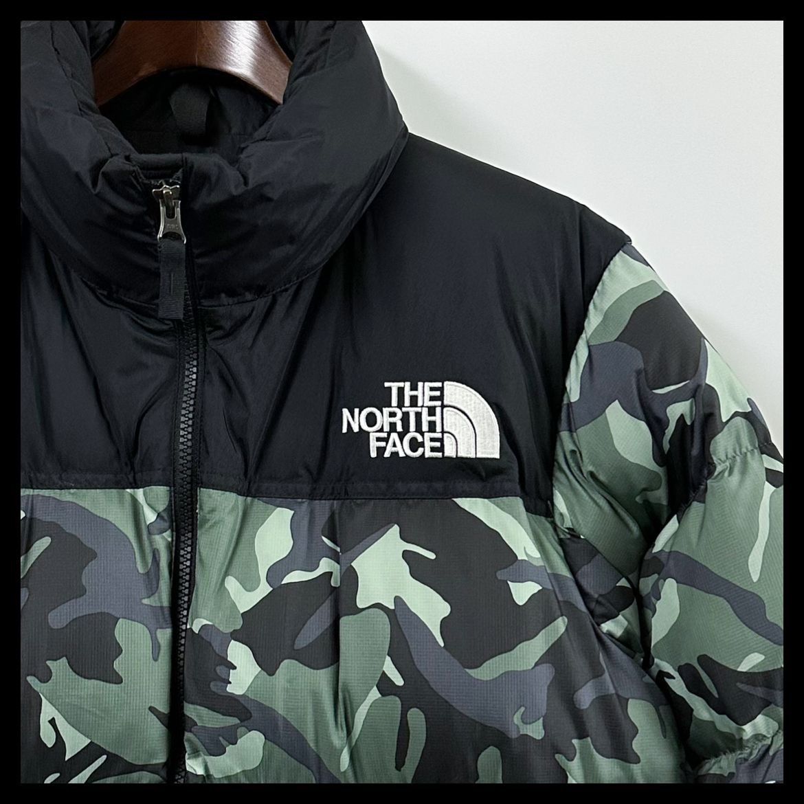 THE NORTH FACE ノースフェイス ヌプシ ダウンジャケット 青迷彩 美品