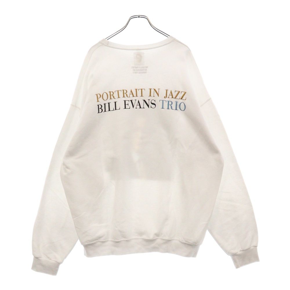 WACKO MARIA (ワコマリア) 21AW ×BILL EVANS SWEAT SHIRT ビル・エヴァンス  フォトプリントクルーネックスウェットトレーナー ホワイト - メルカリ