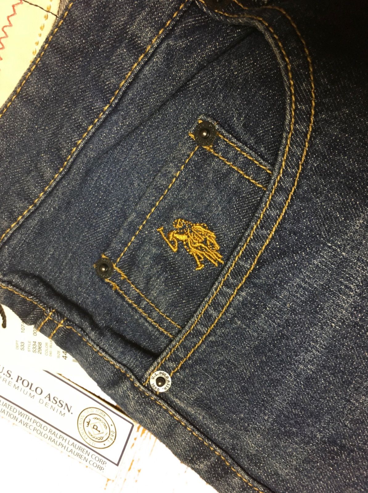 ビッグサイズ！新品【US POLO ASSN】Premiumジーンズ44×32 - メルカリ