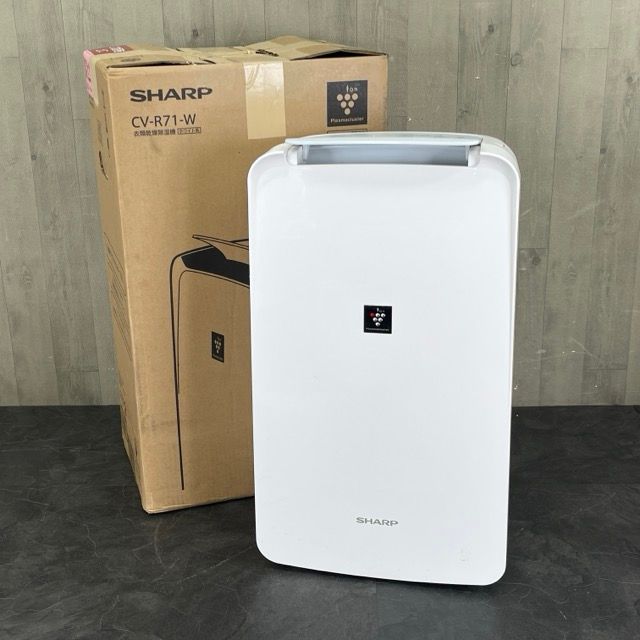 シャープ 衣類乾燥除湿機 【中古】動作保証 SHARP CV-J71-W 2020年製
