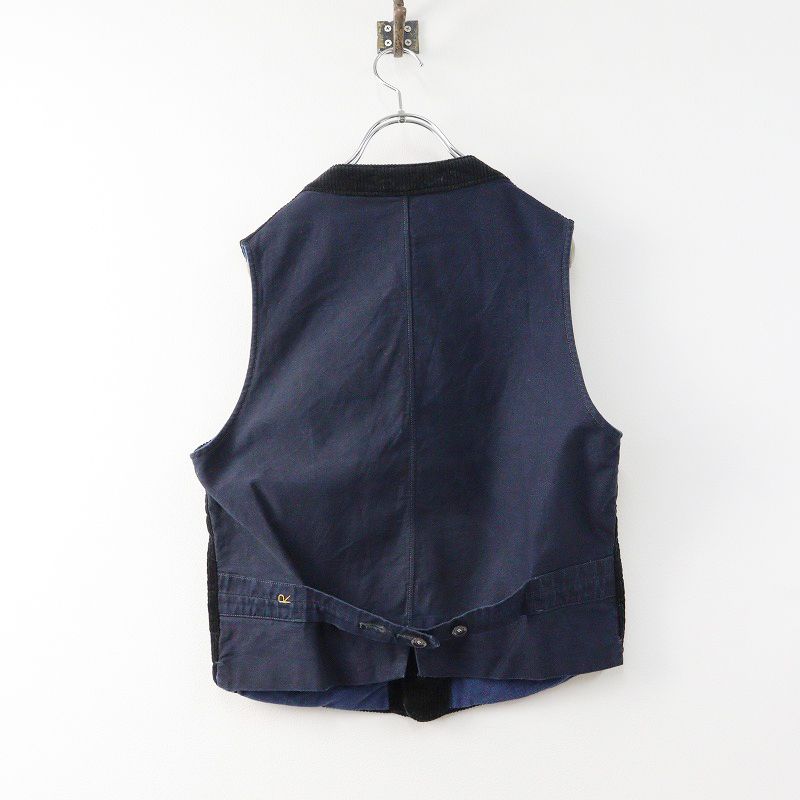 45R サテン×ボアの908ベスト(インディゴ)