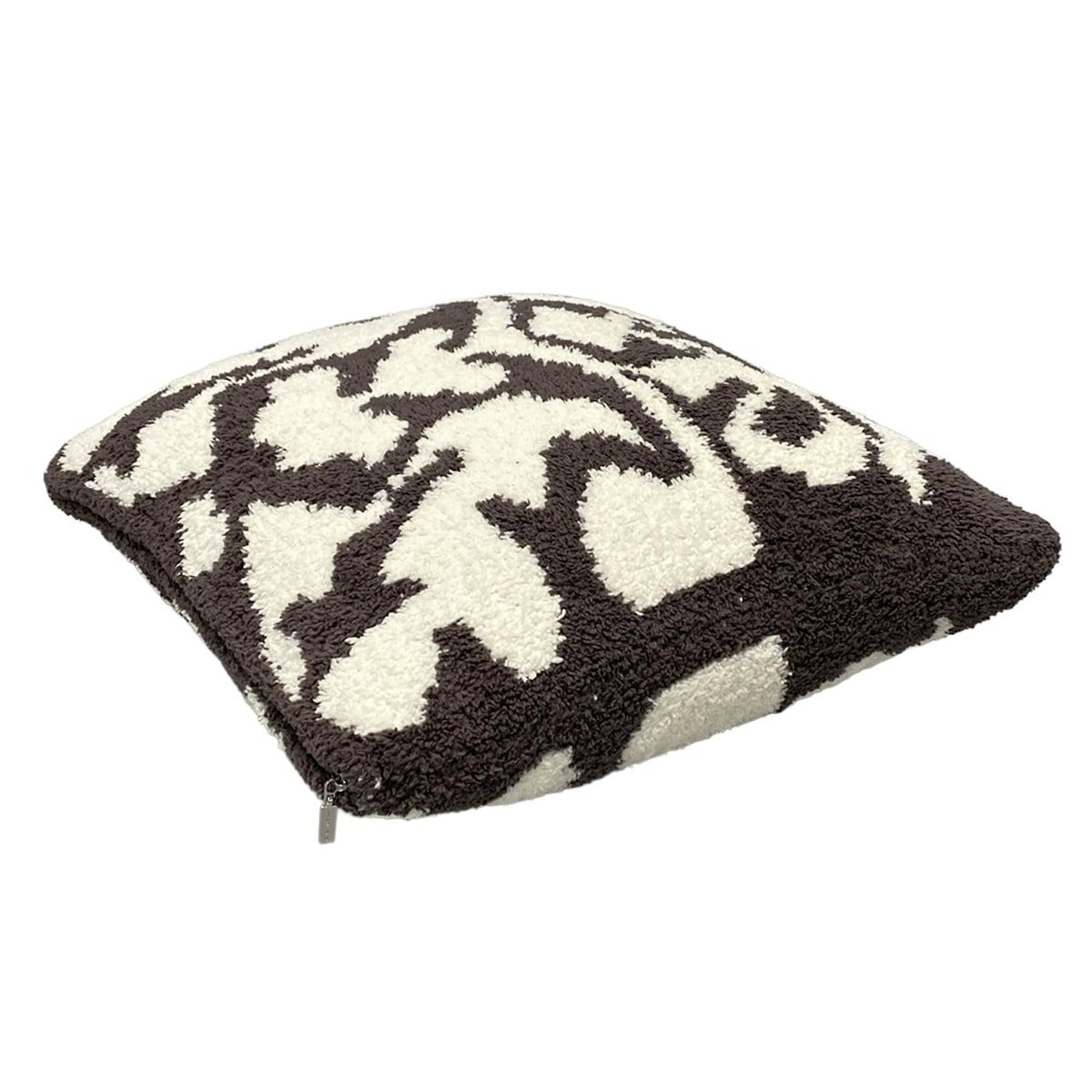 Kashwere クッションカバー 黒と白 KASHWERE(カシウエア) 小物美品 - 白×ダークグレー クッション